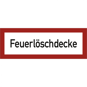 Dreifke&reg; Schild Feuerl&ouml;schdecke, Alu, 297x105 mm