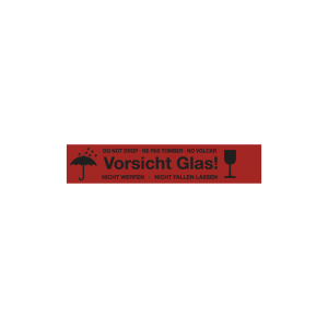 Paketband, "Vorsicht Glas!" - Rolle &agrave; 66 m | 50x0 mm, 66 m