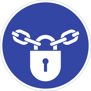 Dreifke&reg; Aufkleber, Verschlossen halten ISO 7010, Folie, &Oslash; 200 mm