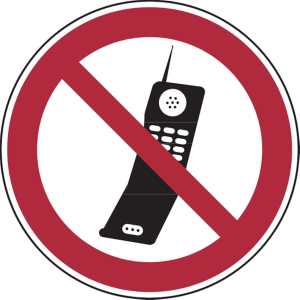 Dreifke&reg; Alu-Schild, gepr&auml;gt "Handy benutzen verboten", &Oslash;20cm, 1 St&uuml;ck, Praxi...