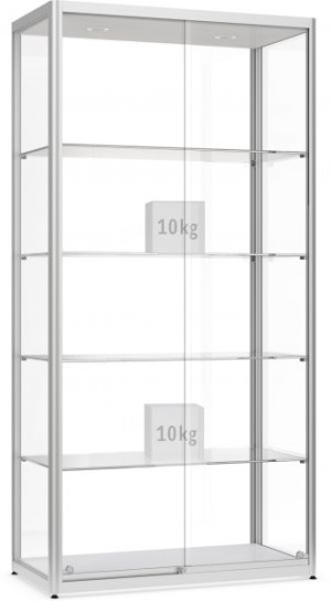 Vitrinefür Innen 1000x2000x500mm  abschließbar
