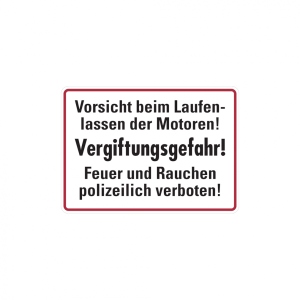 Dreifke&reg; Hinweisschild, Vorsicht beim Laufenlassen Vergiftungsgefahr!, Alu ge...