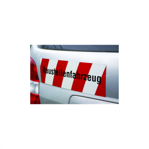 Dreifke&reg; KFZ-Warnmarkierung, Baustellenfahrzeug, 140 x 400 mm, Magnetfolie, M...