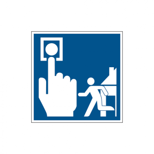 Dreifke&reg; Hinweisschild, Hausalarm, 150 x 150 mm, Folie, langnachleuchtend, Fo...