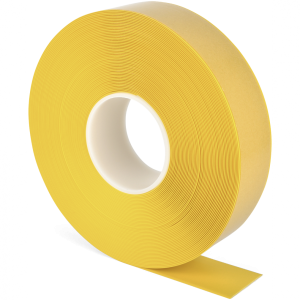 Bodenmarkierungsband WT-500 mit abgeschr&auml;gten Kanten, PVC, Gelb, 50 mm x 25 m