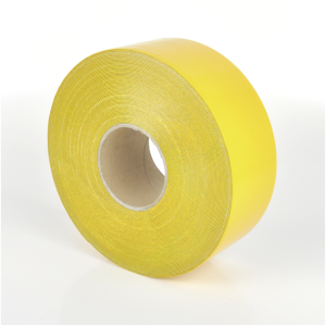 Bodenmarkierungsband WT-5846 mit glatter Oberfl&auml;che, PU, Gelb, 75 mm x 25 m