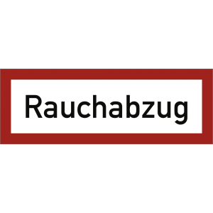 Dreifke&reg; Aufkleber Rauchabzug, Folie, 148x52 mm