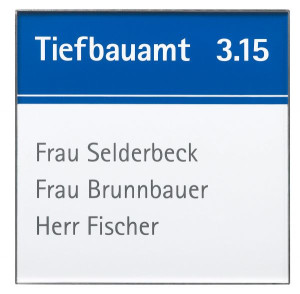 Rio T&uuml;rschild 150 | 150x150mm | Edelstahl | T&uuml;rschild B&uuml;ro | B&uuml;roschild | ink...