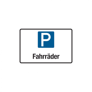 Dreifke&reg; Parkplatzschild, Fahrr&auml;der, 200x300mm, Aluverbund, Aluverbund 1 Stk.
