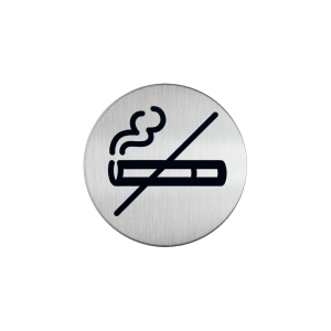 Dreifke&reg; Edelstahl-Schild, selbstklebend "Rauchen verboten", &Oslash;8,3cm, 1 St&uuml;ck,...