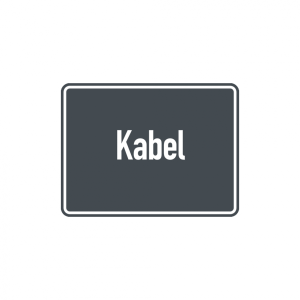 Dreifke&reg; Abfallkennzeichen, Kabel, 150 x 200 mm, Aluverbund 1 Stk.