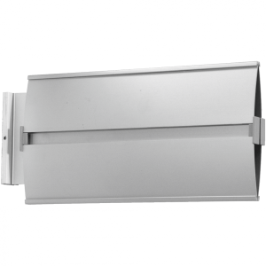 Schild Elegantes Leitsystem, Ausf&uuml;hrung Fahnenmontage, Alu, eloxiert, 297x148 mm
