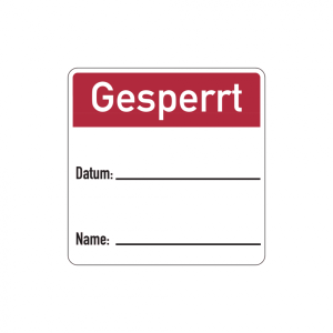 Dreifke&reg; Papieretikett, Gesperrt, 40 x 40 mm - auf Rolle, Papier selbstkleben...