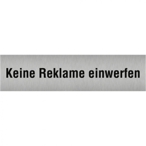 Dreifke&reg; Aufkleber - Piktogramm Keine Reklame einwerfen, Edelstahl, selbstkle...
