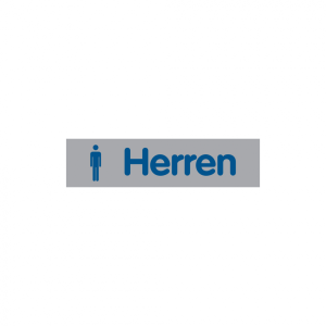 Dreifke&reg; WC-Schild, Herren mit Piktogramm, 40 x 160 mm, PVC 1 Stk.