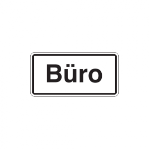 Dreifke&reg; Hinweisschild, B&uuml;ro | Folie selbstklebend | 100x50 mm, 1 Stk