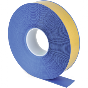 Bodenmarkierungsband WT-500 mit abgeschr&auml;gten Kanten, PVC, Blau, 50 mm x 25 m