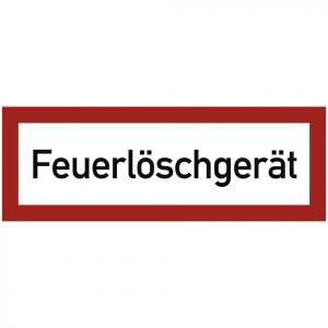 Dreifke&reg; Brandschutzschild Feuerl&ouml;schger&auml;t, Alu, 297x105 mm, 1 St&uuml;ck