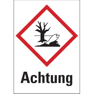 Dreifke&reg; Gefahrstoffetiketten - Umwelt (GHS09) Signalwort " - 20x29 mm Folie ...