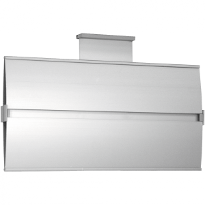 Schild Elegantes Leitsystem, Ausf&uuml;hrung Deckenmontage, Alu, eloxiert, 400x200 mm
