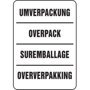 Dreifke&reg; Verpackungsetiketten, Umverpackung | Folie selbstklebend | 74x105 mm...
