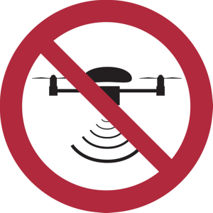 Dreifke&reg; Kunststoff-Schild "Drohne verboten", &Oslash;20cm, 1 St&uuml;ck, Praxisbew&auml;hrtes...