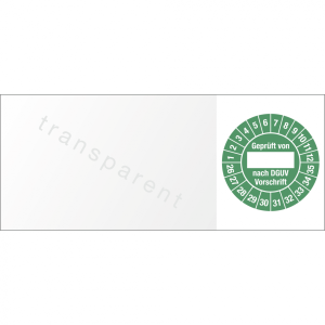 Dreifke&reg; Kabelpr&uuml;fplakette Gepr&uuml;ft von nach DGUV...,2026-2035, Folie, 60x25 m...
