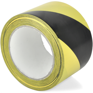 Standard-Bodenmarkierungsband WT-5160, PVC, Gelb/Schwarz, 75 mm x 33 m