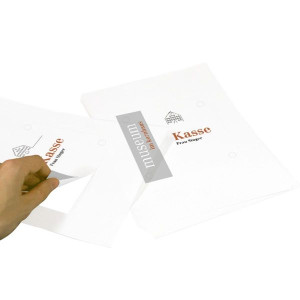 Transparente Folien f&uuml;r T&uuml;rschild GALERIE 150, 4 Bohrungen, 10 St&uuml;ck