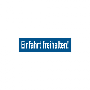 Dreifke&reg; Parkplatzschild, Einfahrt freihalten!, 120x400mm, Alu gepr&auml;gt, Alu g...