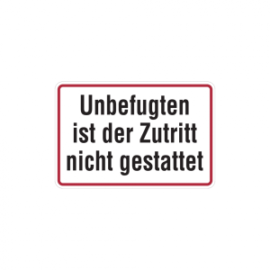 Dreifke&reg; Hinweisschild, Zutritt nicht gestattet, Alu gepr&auml;gt, 200 x 300 mm, A...