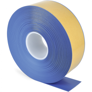 Bodenmarkierungsband WT-500 mit abgeschr&auml;gten Kanten, PVC, Blau, 75 mm x 25 m