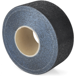 Bodenmarkierungsband WT-5845, PU, Rutschhemmung R11, Schwarz, 75 mm x 12,5 m