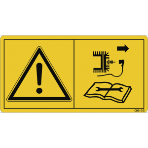 Dreifke&reg; Aufkleber - Vor Reparatur-, Wartungs- u. Reinigungsarbeiten...,Folie...