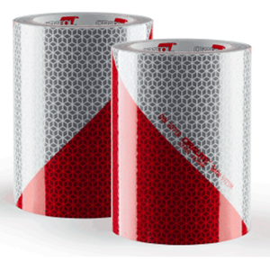 Dreifke&reg; Aufkleber, Warnmarkierung ORAFOL Magnetfolie refl. RA2 C, Set 2 Zusc...