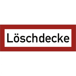 Dreifke&reg; Aufkleber L&ouml;schdecke, Folie, 210x74 mm