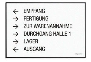 MADRID Black Line Wegweiser ~DIN A3 quer