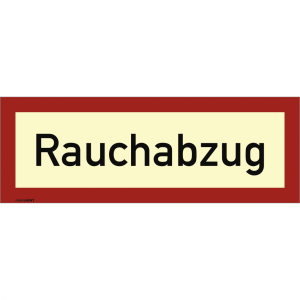 Dreifke&reg; Aufkleber Rauchabzug, Folie, langnachleuchtend, 160-mcd, 297x105 mm
