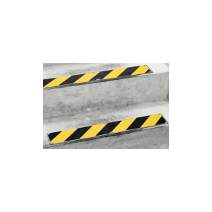 Antirutschplatte, Safety-Stair, schwarz/gelb, Edelstahl | 660x110 mm, 1 Stk