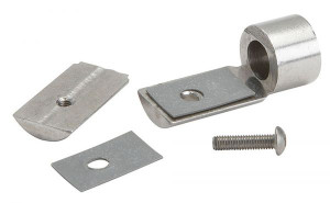 Edelstahl-Klemmst&uuml;ck 12 mm f&uuml;r Deckenh&auml;nger, &Oslash; 2 cm