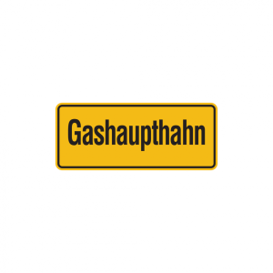 Dreifke&reg; Hinweisschild, Gashaupthahn, 100x240mm, Folie/Aluminium, Alu gepr&auml;gt...