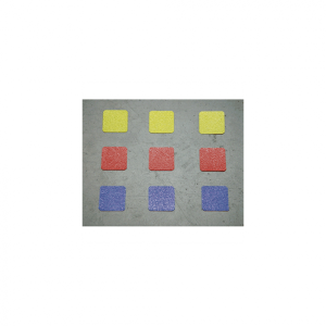 Dreifke&reg; Rutschhemmende Bodenmarkierungsquadrate, Gr&uuml;n, selbstklebend, 50x50 mm