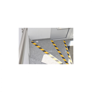 Antirutschband, CleanGrip, schwarz/gelb, R11 - Rolle = 25 m | 50x0 mm, 25 m