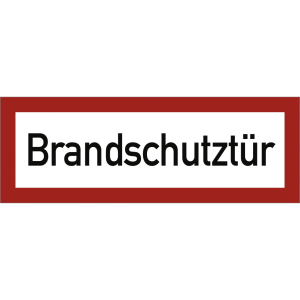 Dreifke&reg; Aufkleber Brandschutzt&uuml;r, Folie, 297x105 mm
