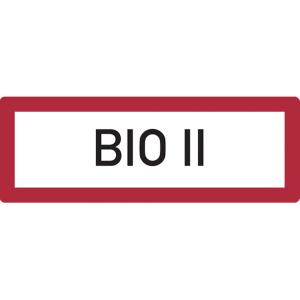 Dreifke&reg; Aufkleber Feuerwehrschild, BIO II - DIN 4066 | 297x105 mm, 1 Stk