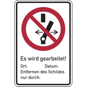 Dreifke&reg; Verbotsschild, Kombischild, Nicht schalten / Es wi - 150x200 mm Foli...