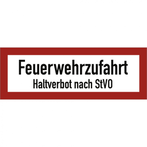 Dreifke&reg; Schild Feuerwehrzufahrt Haltverbot nach StVO, Alu, reflektierend RA1...