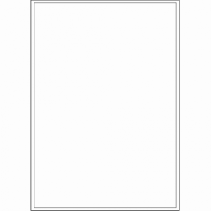 Blankoetiketten, Polyesterfolie, silber matt, 297 x 210 mm, Packung = 100 St&uuml;ck
