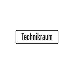 Dreifke&reg; Hinweisschild, Technikraum, 120 x 350 mm, Folie selbstklebend 1 Stk.