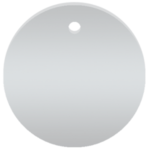 Werkzeugmarken blanko, Edelstahl geschliffen, &Oslash; 30 mm, 25 St&uuml;ck/VE